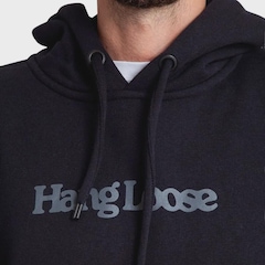Moletom Hang Loose Canguru Typo Plus Size - Masculino - Foto 2