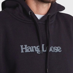 Moletom Hang Loose Canguru Typo Plus Size - Masculino - Foto 3