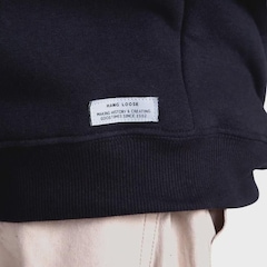 Moletom Hang Loose Canguru Typo Plus Size - Masculino - Foto 5