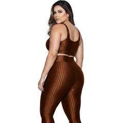 Top Fitness Plus Size New Zig 3D Vekyo com Bojo - Feminino - Foto 3