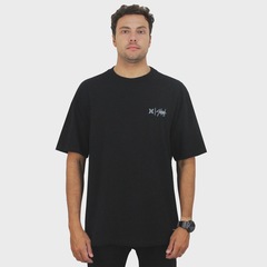 Camiseta Max Fit Hurley x Shibuya Signature Stripe - Masculina - Foto 4