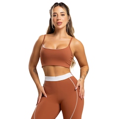 Top Duplo Alcinha de Regulagem Poliamida Mvb Modas - Feminino - Foto 1