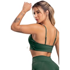Top Duplo Alcinha de Regulagem Poliamida Mvb Modas - Feminino - Foto 3