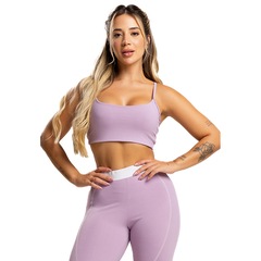 Top Duplo Alcinha de Regulagem Poliamida Mvb Modas - Feminino - Foto 1