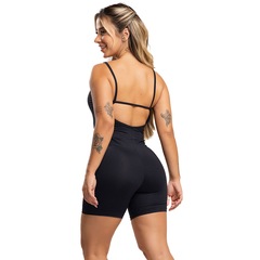 Macaquinho Fitness Mvb Modas Alcinha Costas Nua Poliamida - Feminino - Foto 3