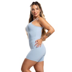 Macaquinho Fitness Mvb Modas Alcinha Costas Nua Poliamida - Feminino - Foto 2
