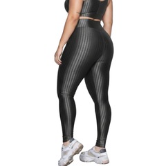 Calça Legging Plus Size New Zig 3D Vekyo - Feminina - Foto 3