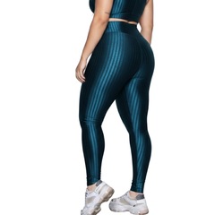 Calça Legging Plus Size New Zig 3D Vekyo - Feminina - Foto 3