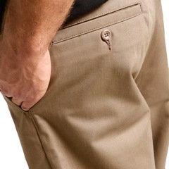 Calça Volcom Frickin Skate Chino Teak - Masculina - Foto 5