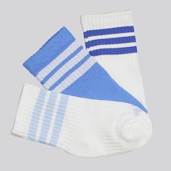 Kit Meia adidas Crew 3 Pares Infantil - Foto 1