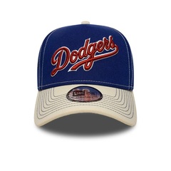 Bone New Era MLB 9Forty A-Frame Snapback Los Angeles Dodgers Masculino - Foto 2