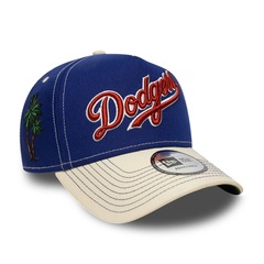 Bone New Era MLB 9Forty A-Frame Snapback Los Angeles Dodgers Masculino - Foto 3