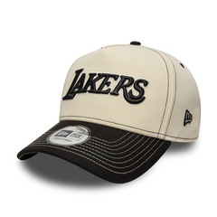 Bone New Era NBA 9Forty A-Frame Snapback Los Angeles Lakers Masculino - Foto 1