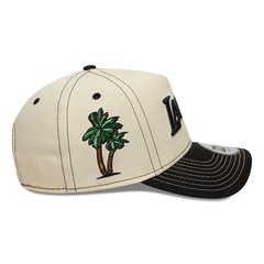 Bone New Era NBA 9Forty A-Frame Snapback Los Angeles Lakers Masculino - Foto 5