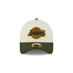 Bone New Era NBA 9Forty A-Frame Snapback Los Angeles Lakers Masculino - Foto 2