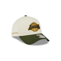 Bone New Era NBA 9Forty A-Frame Snapback Los Angeles Lakers Masculino - Foto 3