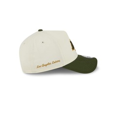 Bone New Era NBA 9Forty A-Frame Snapback Los Angeles Lakers Masculino - Foto 6