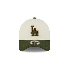 Bone New Era MLB 9Forty A-Frame Snapback Los Angeles Dodgers Masculino - Foto 2