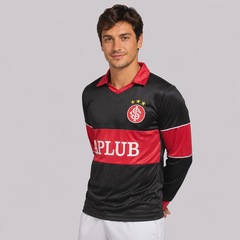 Camisa Internacional Retrô 1987 Goleiro Manga Longa Masculina - Foto 3