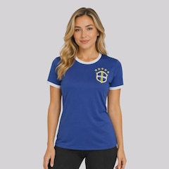 Camisa Brasil Canarinho 5 Casemiro Feminina - Foto 4