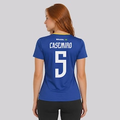 Camisa Brasil Samba 5 Casemiro Feminina - Foto 1