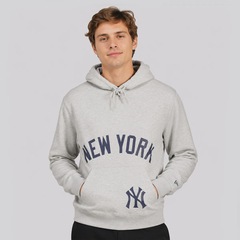 Blusão de Moletom New Era New York Yankees College com Capuz Masculino - Foto 1