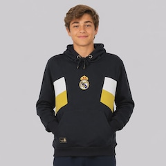 Blusão de Moletom Real Madrid Canguru Infantil - Foto 1
