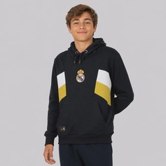 Blusão de Moletom Real Madrid Canguru Infantil - Foto 3