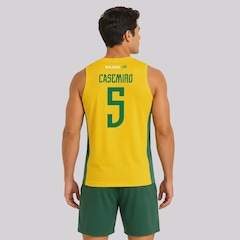 Camiseta Regata Brasil Brisa 5 Casemiro Masculina - Foto 1