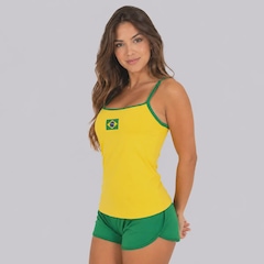 Camiseta Regata Brasil Gota Feminina - Foto 3