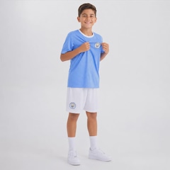 Kit Manchester City Mini Craque Logo Infantil - Foto 2