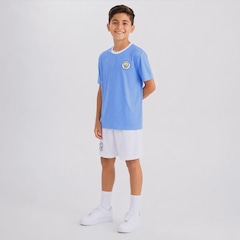 Kit Manchester City Mini Craque Logo Infantil - Foto 3