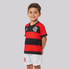 Kit Uniforme de Futebol do Flamengo Baby Infantil - Foto 3