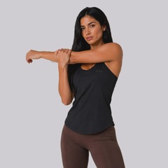 Camiseta Regata Fila Basic Sports III Feminina Preta - Foto 3