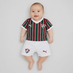 Kit Uniforme de Futebol do Fluminense I 26/27 Torcedor Puma Infantil - Foto 1