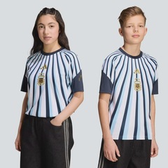 Camisa Argentina Pré-Jogo I 26/27 adidas Infantil - Foto 4