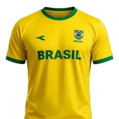 Camiseta do Brasil Diadora Campione - Masculina - Foto 3