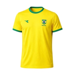 Camiseta do Brasil Diadora Campione - Masculina - Foto 2