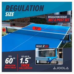 Conjunto de Rede e Suporte para Tênis de Mesa JoolaWX Aluminium Net - Foto 6