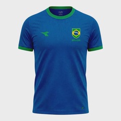 Camiseta do Brasil Diadora Campione Escudo - Infantil - Foto 2