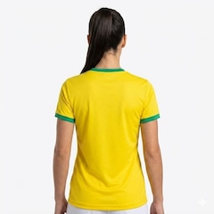 Camiseta do Brasil Diadora Campione Escudo - Feminina - Foto 2