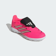 Chuteira Society Infantil adidas Língua Dobrável Predator League - Foto 6