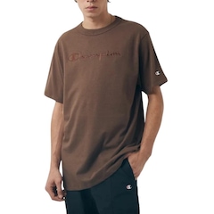 Camiseta Chammpion Bordado Script - Masculina - Foto 1