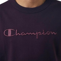 Camiseta Chammpion Bordado Script Rock On Purple - Masculina - Foto 3