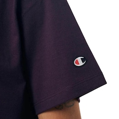 Camiseta Chammpion Bordado Script Rock On Purple - Masculina - Foto 4