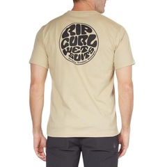 Camiseta Rip Curl Wettie Suit Icon Khaki Sand - Masculina - Foto 2