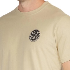 Camiseta Rip Curl Wettie Suit Icon Khaki Sand - Masculina - Foto 4