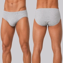 Kit Cueca Slip Lupo Algodão - Masculino - 3 Unidades - Foto 2