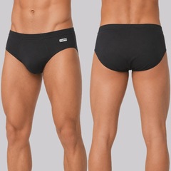 Kit Cueca Slip Lupo Algodão - Masculino - 3 Unidades - Foto 4