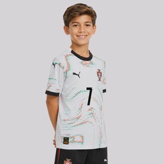 Camisa Portugal II 25/26 7 Ronaldo Puma Infantil - Foto 3